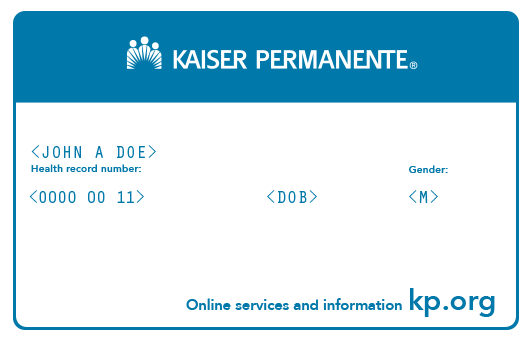 kaiser permanente card